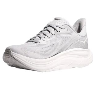 NIB Hoka Womens Clifton 10 Wide Color: cosmic grey / stardust Sz 11 D